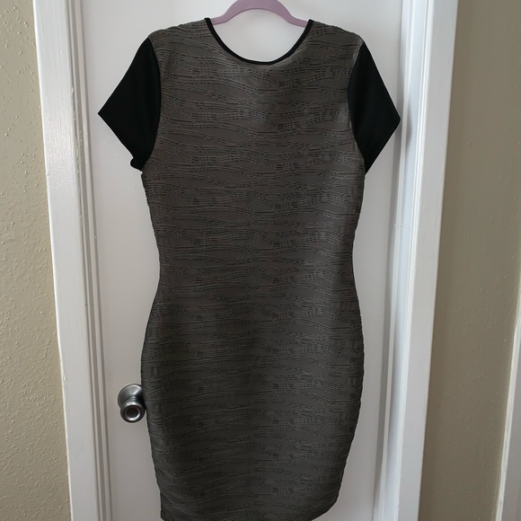 Double Click Bodycon Gray/Black Dress NWT - Picture 2 of 4